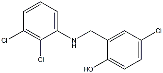 4-chloro-2-{[(2,3-dichlorophenyl)amino]methyl}phenol Structure