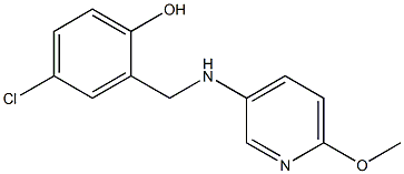 4-chloro-2-{[(6-methoxypyridin-3-yl)amino]methyl}phenol 구조식 이미지