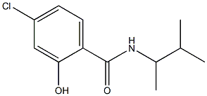 4-chloro-2-hydroxy-N-(3-methylbutan-2-yl)benzamide 구조식 이미지