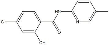 4-chloro-2-hydroxy-N-(5-methylpyridin-2-yl)benzamide 구조식 이미지