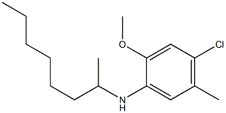 4-chloro-2-methoxy-5-methyl-N-(octan-2-yl)aniline Structure
