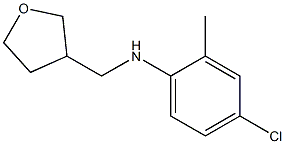 4-chloro-2-methyl-N-(oxolan-3-ylmethyl)aniline Structure
