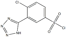 4-chloro-3-(1H-tetrazol-5-yl)benzenesulfonyl chloride Structure