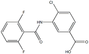 4-chloro-3-[(2,6-difluorobenzene)amido]benzoic acid 구조식 이미지