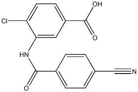 4-chloro-3-[(4-cyanobenzene)amido]benzoic acid Structure