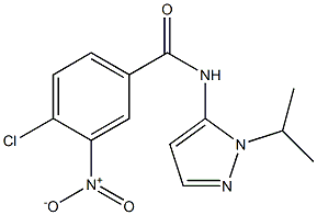 4-chloro-3-nitro-N-[1-(propan-2-yl)-1H-pyrazol-5-yl]benzamide Structure