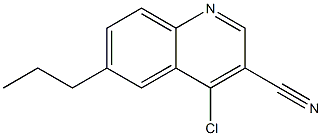 4-chloro-6-propylquinoline-3-carbonitrile 구조식 이미지