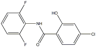 4-chloro-N-(2,6-difluorophenyl)-2-hydroxybenzamide 구조식 이미지