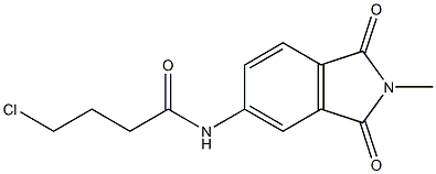 4-chloro-N-(2-methyl-1,3-dioxo-2,3-dihydro-1H-isoindol-5-yl)butanamide 구조식 이미지