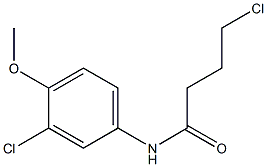 4-chloro-N-(3-chloro-4-methoxyphenyl)butanamide Structure