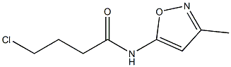4-chloro-N-(3-methyl-1,2-oxazol-5-yl)butanamide 구조식 이미지