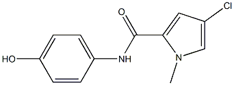 4-chloro-N-(4-hydroxyphenyl)-1-methyl-1H-pyrrole-2-carboxamide 구조식 이미지