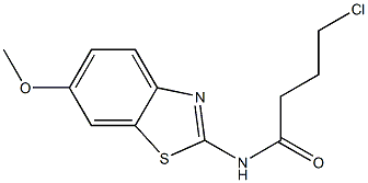 4-chloro-N-(6-methoxy-1,3-benzothiazol-2-yl)butanamide Structure