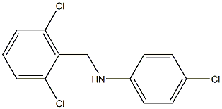 4-chloro-N-[(2,6-dichlorophenyl)methyl]aniline Structure