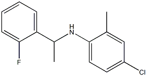 4-chloro-N-[1-(2-fluorophenyl)ethyl]-2-methylaniline 구조식 이미지