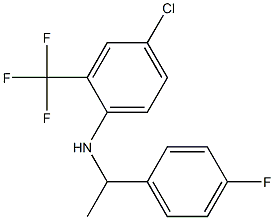 4-chloro-N-[1-(4-fluorophenyl)ethyl]-2-(trifluoromethyl)aniline 구조식 이미지