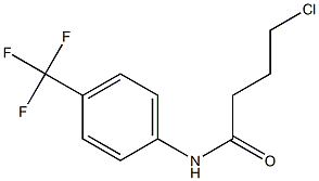 4-chloro-N-[4-(trifluoromethyl)phenyl]butanamide 구조식 이미지