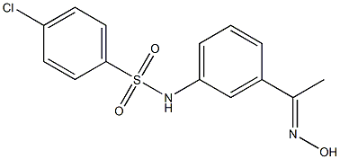 4-chloro-N-{3-[1-(hydroxyimino)ethyl]phenyl}benzene-1-sulfonamide Structure