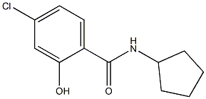 4-chloro-N-cyclopentyl-2-hydroxybenzamide Structure