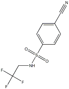 4-cyano-N-(2,2,2-trifluoroethyl)benzenesulfonamide Structure