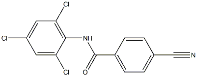 4-cyano-N-(2,4,6-trichlorophenyl)benzamide 구조식 이미지