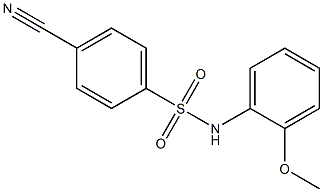 4-cyano-N-(2-methoxyphenyl)benzenesulfonamide Structure