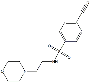 4-cyano-N-(2-morpholin-4-ylethyl)benzenesulfonamide Structure