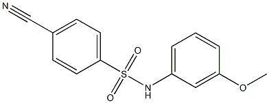 4-cyano-N-(3-methoxyphenyl)benzenesulfonamide Structure
