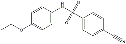 4-cyano-N-(4-ethoxyphenyl)benzene-1-sulfonamide Structure