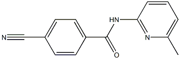 4-cyano-N-(6-methylpyridin-2-yl)benzamide 구조식 이미지