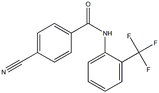 4-cyano-N-[2-(trifluoromethyl)phenyl]benzamide Structure