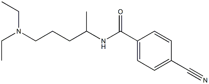 4-cyano-N-[4-(diethylamino)-1-methylbutyl]benzamide Structure