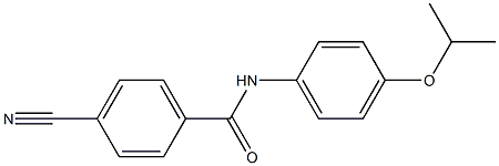 4-cyano-N-[4-(propan-2-yloxy)phenyl]benzamide Structure