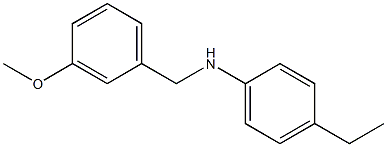 4-ethyl-N-[(3-methoxyphenyl)methyl]aniline Structure