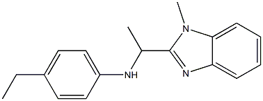 4-ethyl-N-[1-(1-methyl-1H-1,3-benzodiazol-2-yl)ethyl]aniline Structure
