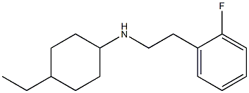 4-ethyl-N-[2-(2-fluorophenyl)ethyl]cyclohexan-1-amine Structure