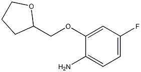 4-fluoro-2-(tetrahydrofuran-2-ylmethoxy)aniline Structure