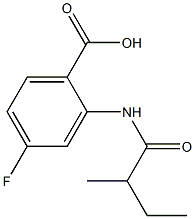4-fluoro-2-[(2-methylbutanoyl)amino]benzoic acid Structure