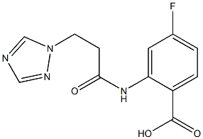 4-fluoro-2-[3-(1H-1,2,4-triazol-1-yl)propanamido]benzoic acid Structure