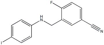 4-fluoro-3-{[(4-iodophenyl)amino]methyl}benzonitrile Structure