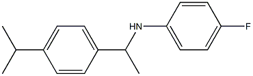 4-fluoro-N-{1-[4-(propan-2-yl)phenyl]ethyl}aniline Structure