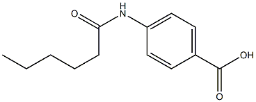 4-hexanamidobenzoic acid 구조식 이미지