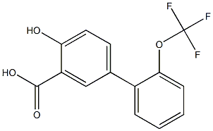 4-hydroxy-2'-(trifluoromethoxy)-1,1'-biphenyl-3-carboxylic acid Structure