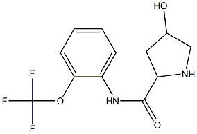 4-hydroxy-N-[2-(trifluoromethoxy)phenyl]pyrrolidine-2-carboxamide Structure