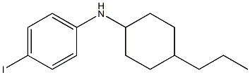 4-iodo-N-(4-propylcyclohexyl)aniline 구조식 이미지