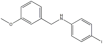 4-iodo-N-[(3-methoxyphenyl)methyl]aniline Structure