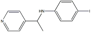 4-iodo-N-[1-(pyridin-4-yl)ethyl]aniline 구조식 이미지