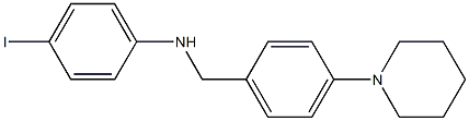 4-iodo-N-{[4-(piperidin-1-yl)phenyl]methyl}aniline 구조식 이미지