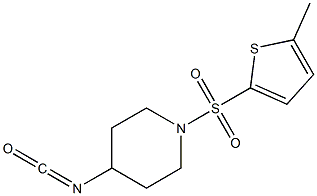 4-isocyanato-1-[(5-methylthiophene-2-)sulfonyl]piperidine Structure
