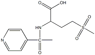 4-methanesulfonyl-2-[1-(pyridin-4-yl)acetamido]butanoic acid 구조식 이미지
